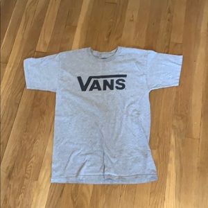 Grey vans logo tee